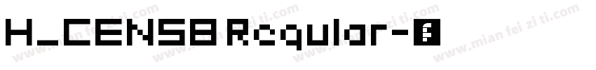 H_CENSB Regular字体转换